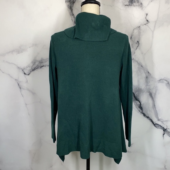 Ralsey green cowl neck tunic sweater small - Picture 4 of 5